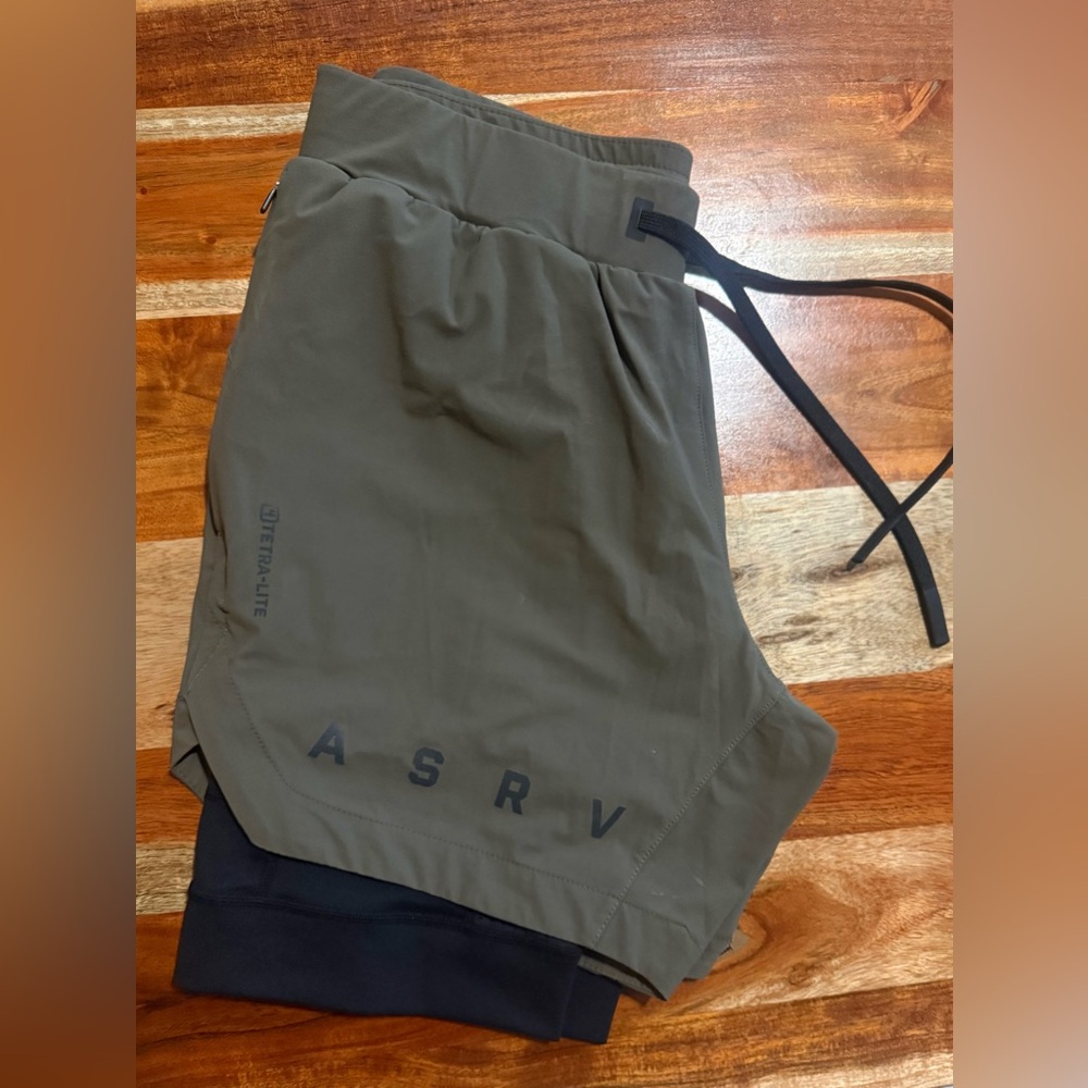 ASRV Tetra-Lite 7” Liner Short Deep Taupe Size Small
